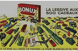 PUBLICITE DE PRESSE BONUX LA LESSIVE AUX CADEAUX FRENCH AD 1960