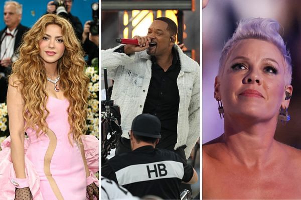 Shakira, Will Smith, Pink
