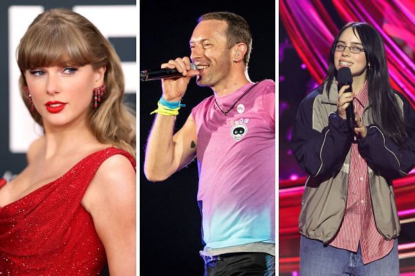 Taylor Swift Coldplay Billie Eilish